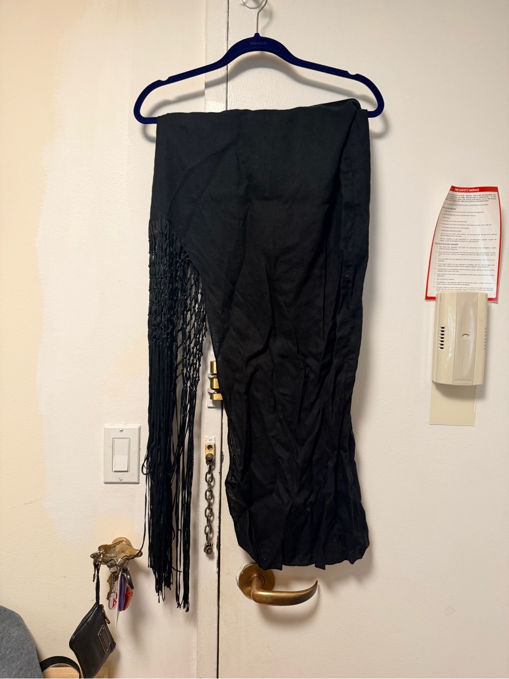 Zara Black Linen Blend Skirt with Subtle Texture, beach vibes!